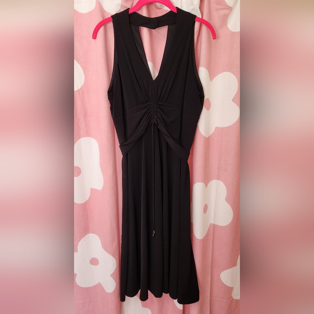 Donna Ricco Black Sleeveless Dress, Size 12